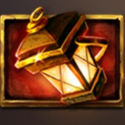 Symbol Lampa w ogniu w dziurze